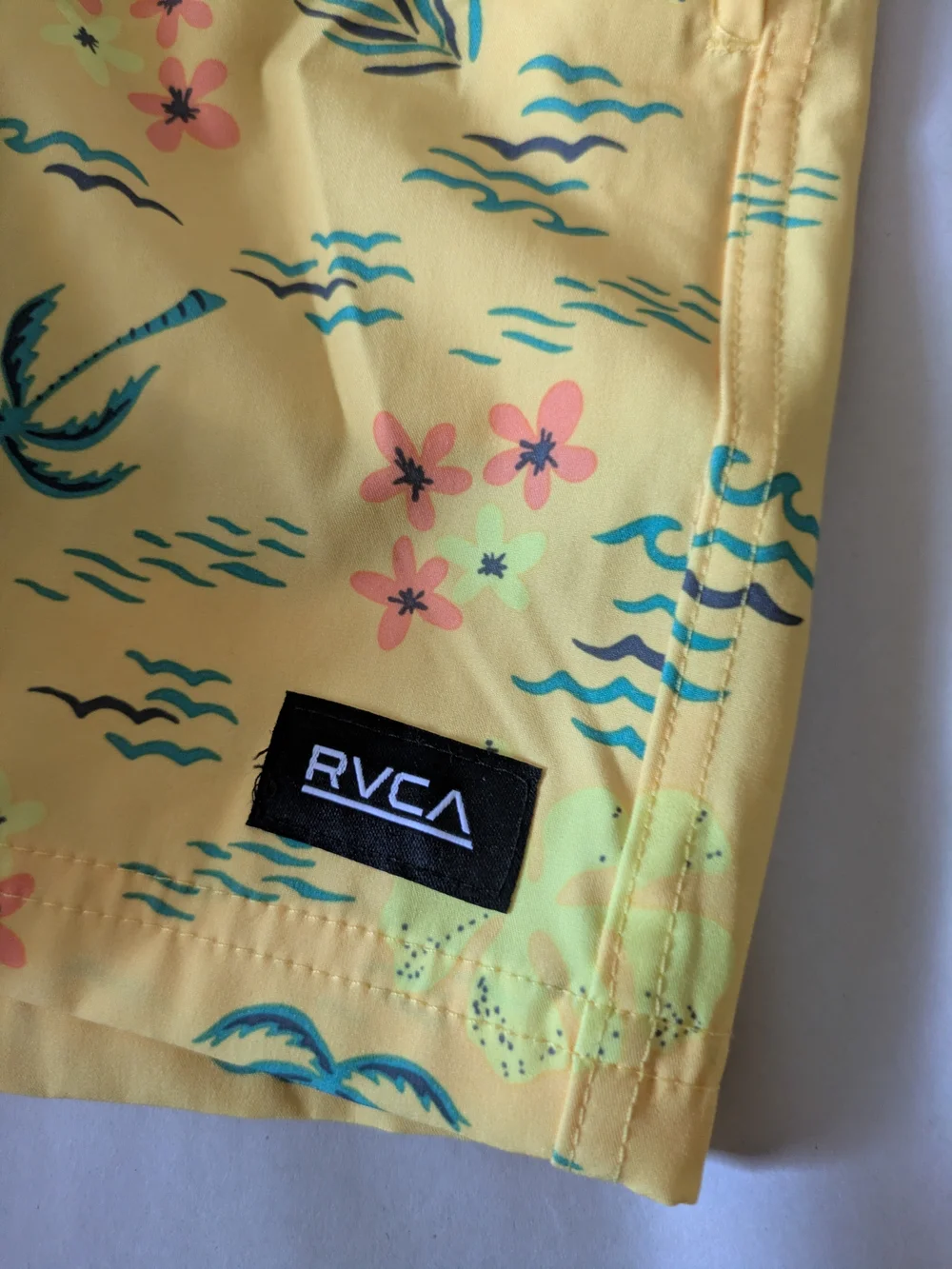 RVCA Teal Holiday Swim Trunks - Teal
